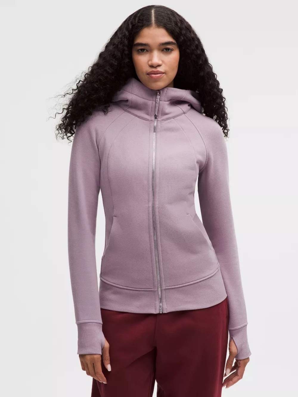 lululemon athletica Dusty Lavender Full-Zip Hooded Jacket